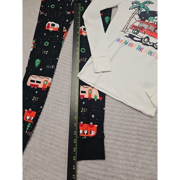 Old Navy Pajamas Set Kids XL 12 Christmas Pajamas Roam For The Holidays - Picture 4 of 8